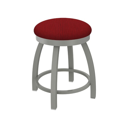 Holland Bar Stool Co 18" Swivel Vanity Stool, Nickel Finish, Graph Ruby Seat 80218AN016